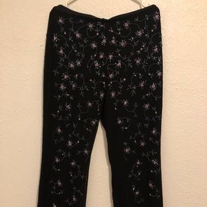 High Quality Sheer Overlay Beaded  Nordstrom Pants